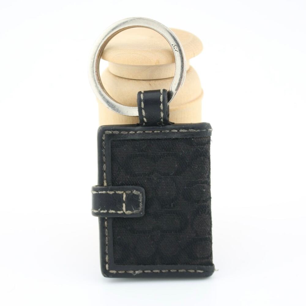 Coach Y2K Signature Mini Photo Frame Keychain Leather Buckle Charm - Picture 7 of 8